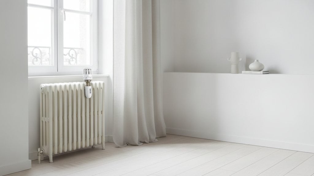 Tête thermostatique connectée sur un radiateur